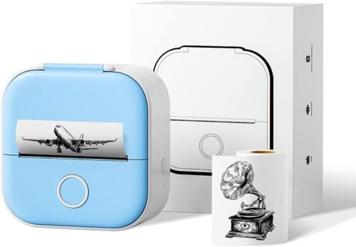 Mini Pocket Thermal Printer Bluetooth Wireless Photo Notes Inkless Sticker Paper