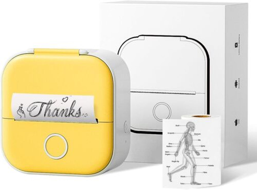 Mini Pocket Thermal Printer Bluetooth Wireless Photo Notes Inkless Sticker Paper
