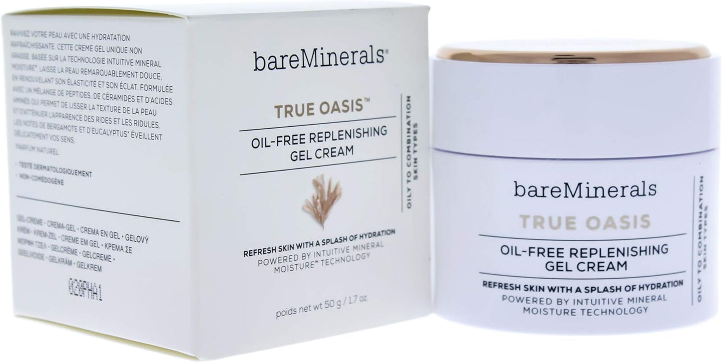 bareMinerals True Oasis Oil-Free Replenishing Gel Cream by bareMinerals for Unisex - 1.7 oz Cream, 50.28 millilitre
