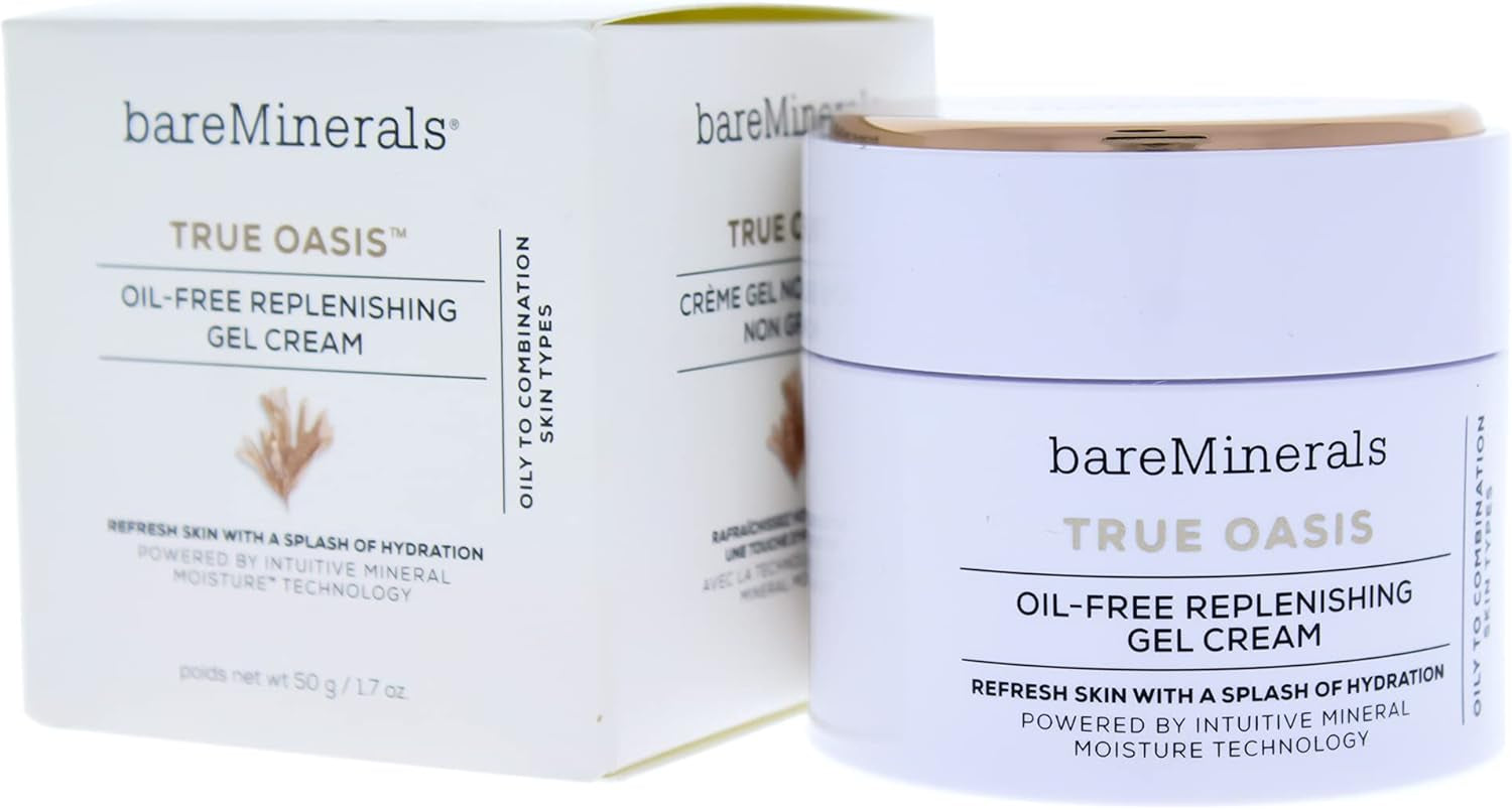bareMinerals True Oasis Oil-Free Replenishing Gel Cream by bareMinerals for Unisex - 1.7 oz Cream, 50.28 millilitre